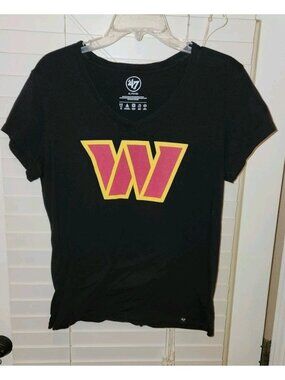 Washington Commanders NFL Short Sleeve '47 Brand  black Shirt Women's XL